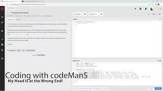 Codewars 8 kyu My Head Is at the Wrong End! JavaScript