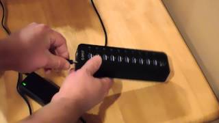 Orico 10-Port USB 3.0 Hub Installation