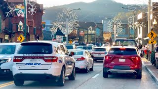 GATLINBURG: SATURDAY 1st Weekend 2025 as Winter Weather Approaches! Traffic \u0026 Crowd @ 4:30PM  1.4.25