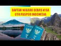 VISA FREE COUNTRY LIST FOR INDONESIAN PASSPORT