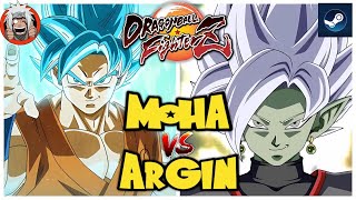 DBFZ ArGin vs Moha (Vegito, GokuSSB, VegetaSSB) vs (Baby2, Zamasu, Videl)