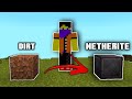 Turning a Dirt Block Into Netherite Block in Minecraft 🤯| Basu Plays