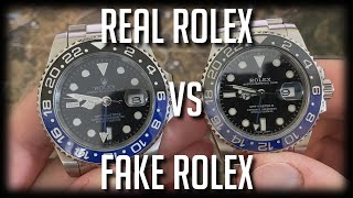 Real Rolex Batman VS Fake Rolex Batman