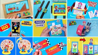 12 BEST Super Mario DIY. How to make Super Mario Game from paper. Paper Gaming Watch - Super Mario.