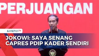 Jokowi Mengaku Senang PDIP Usung Kadernya Sendiri untuk Capres 2024