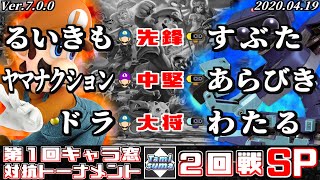 【スマブラSP】キャラ窓対抗トーナメント#1 2回戦 ルイージ窓 VS ロボット窓 - Crew Battle Japan Luigi Team VS R.O.B. Team