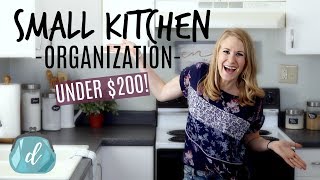 *NEW!* Organizing a SMALL kitchen for under $200! 🙌