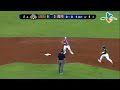 20130804 cpbl 獅 vs 犀牛 8上 陳煥揚讓劉育辰擊出雙殺打 結束獅隊8上的進攻