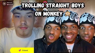 Gay Boy Trolling Straight Boys On Monkey…They was not ready