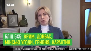 Бліц 5х5: Крим, Донбас, Мінські угоди, гривня, карантин