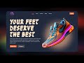 Build A Responsive Shoe Website Using HTML and CSS Only | Ecommerce Website html css