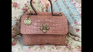 What's in my Patricia Nash Ellora Croc Handbag in Mauve.