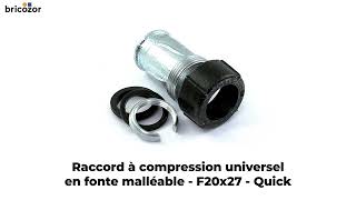 VIDÉO 360° - Raccord à compression universel - filetage femelle - GeboQuick GEBO