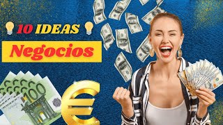 💡10 Ideas de emprendimiento y negocios rentables en España | con poco dinero | 2024 |🤑