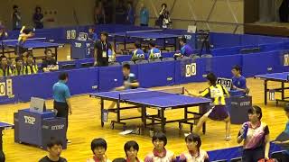 2015年IH 卓球 男子 学校対抗 4回戦 遊学館（石川）vs 愛工大名電（愛知）