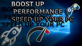 How to Speed Up Your PC Performance Windows 7,8,10 (Best setting for gaming) 2019