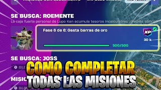 COMO COMPLETAR TODAS LAS MISIONES DE HISTORIA SE BUSCA ROEMENTE EN FORTNITE TEMPORADA 2