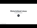 Materialized Views | SQL
