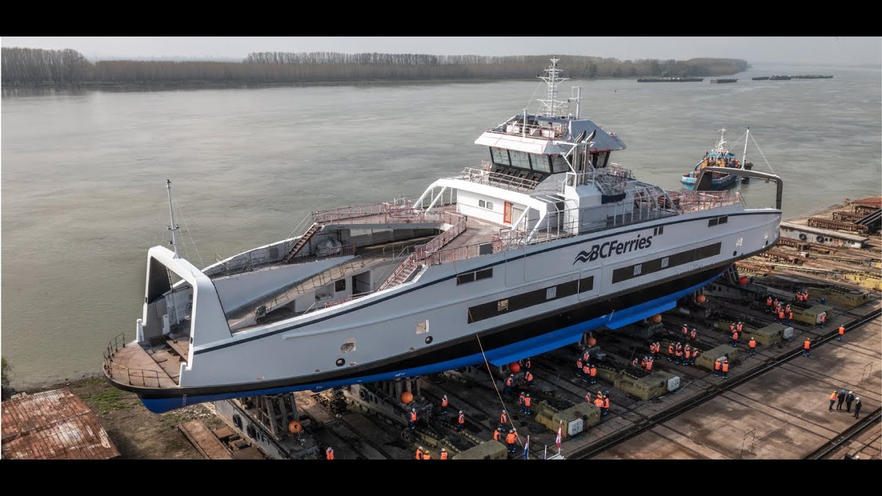 BC Ferries' Sixth Battery Electric-Hybrid Island Class Ferry Launch ...