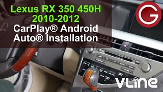 Step-by-step install CarPlay Android Auto Lexus RX 350 450H 2010 2011 2012 | GROM VLine VL2 LEX6RT