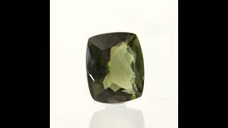 Authentic Moldavite Cushion Facet 3.3 ct