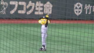 2017 04 23 巨人対阪神（東京ドーム）、試合終了後の六甲おろし斉唱＆トラッキー勝利のダンス