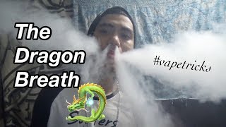 Vape Tricks Tutorial: How i do THE DRAGON BREATH EXHALE!!! (not a professional vapor)
