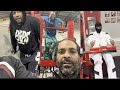 Jim Jones puttin in work with Fablous, Dave East & Maino at the gym getting big