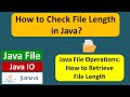 How to Check File Length in Java? | Java File | Java IO | Java Tutorial