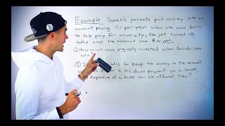 FIN 300 (Ryerson University) - Time Value Word Problem + Financial Calculator Inputs