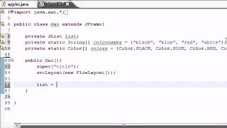 Java Video Tutorial Part 70 | JList