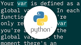 Why does python behave this way with variables?