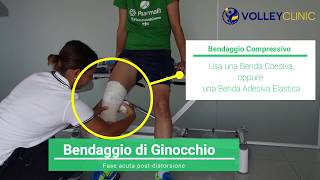 Il Bendaggio di Ginocchio con Ossido di Zinco + Compressivo - Volley Clinic