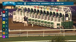 Des Doigts wins race 8 at Del Mar 11/3/24