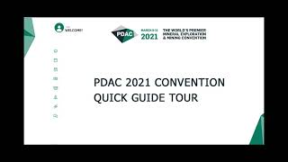 PDAC 2021 Convention Quick Guide Tour