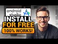How To Install Android Studio (FREE) | 𝟮𝟬𝟮𝟲 | 100% WORKS | NO Yapping, To The Point! | FAST & EASY