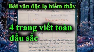 Một bài văn siêu phẩm viết toàn một dấu khiến cô giáo phục sát đất #310