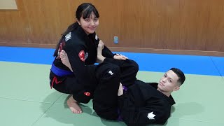 ラッソーガードからのスイープ＆腕十字 by ジュニオール・ナガセ / Armbar from lasso by Junior Nagase