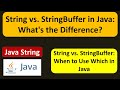 String vs. StringBuffer in Java: What's the Difference? | Java Tutorial