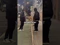 homeless man freaks out after stranger did this.. 😳