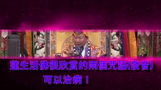 蓮生活佛最欣賞的--兩個咒語(咒音)可以治病！