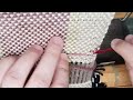 italian hemstitching for weaving projects on a rigid heddle loom