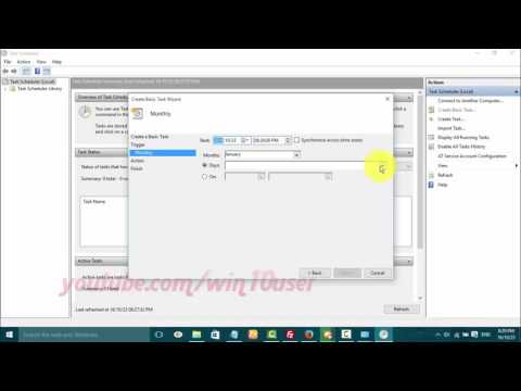 Windows 10 : How to add or create Task Scheduler