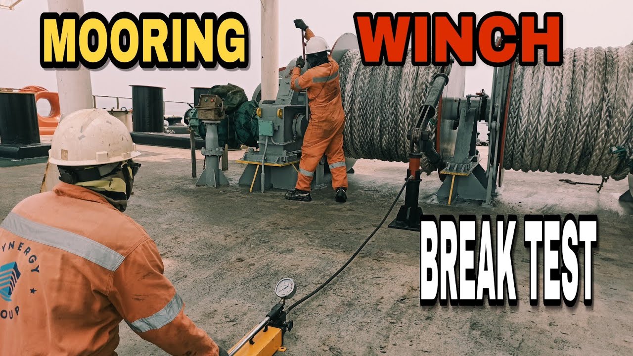 How To Break Test Mooring Winch - YouTube