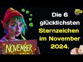 Die 6 glücklichsten Sternzeichen im November 2024