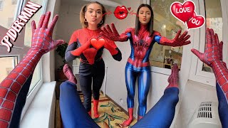 Top5 SPIDER-MAN VS SPIDER-GIRL'S IN REAL LIFE (Love Story with Spider-Man)