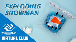DIY STEM Project For Kids: Exploding Snowman