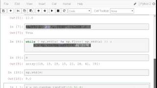Numerical Computing with Python - While Loop Exercises