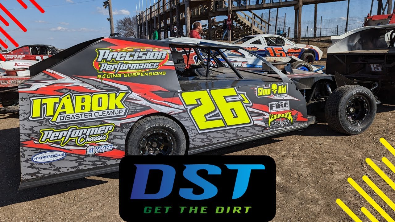 Dirt B Mod In Car | 26J Jace Whitt | Practice Day @ I-35 Speedway - YouTube