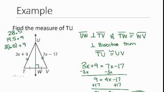 Geometry: Section 5.1- Perpendicular & Angle Bisectors